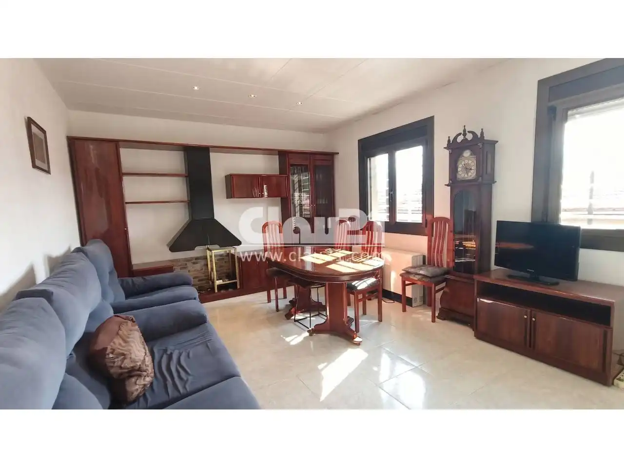 Living room of Flat for sale in Cercs  with Heating, Furnished and Balcony