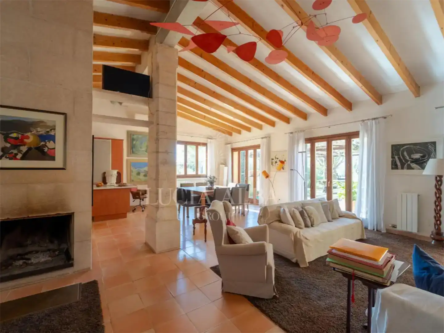 Living room of Flat for sale in Sencelles  with Private garden, Storage room and Swimming Pool