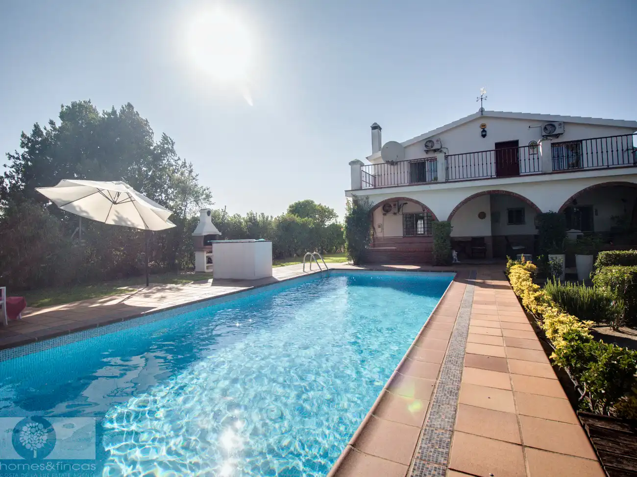 Piscina de Finca rústica en venta en Cartaya con Jardín privado, Piscina y Amueblado