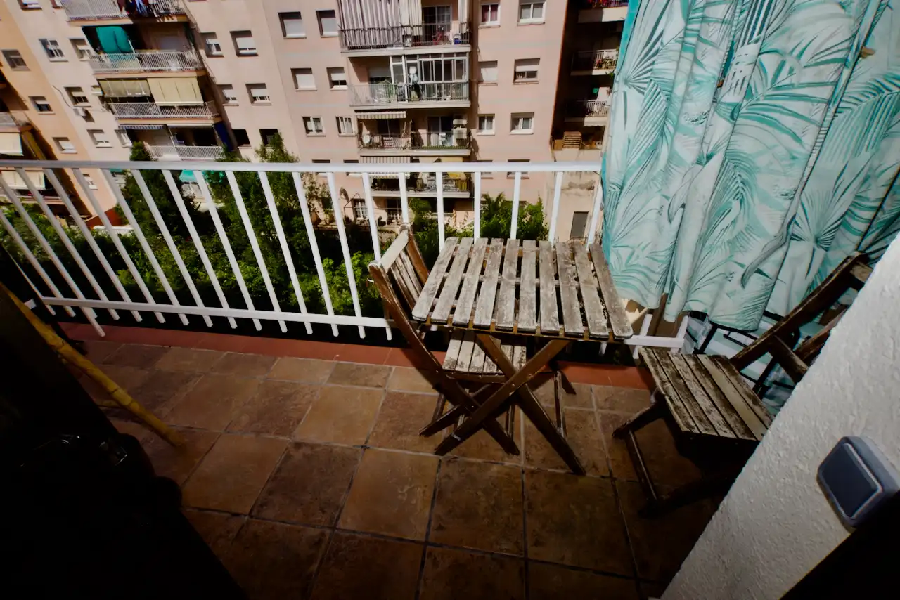 Terrasse von Wohnung zum Verkauf in Terrassa mit Klimaanlage, Heizung und Parkett