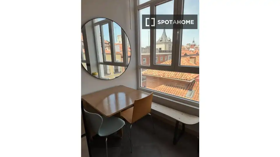 Habitación de Apartamento para compartir en Madrid con Aire acondicionado, Calefacción y Terraza