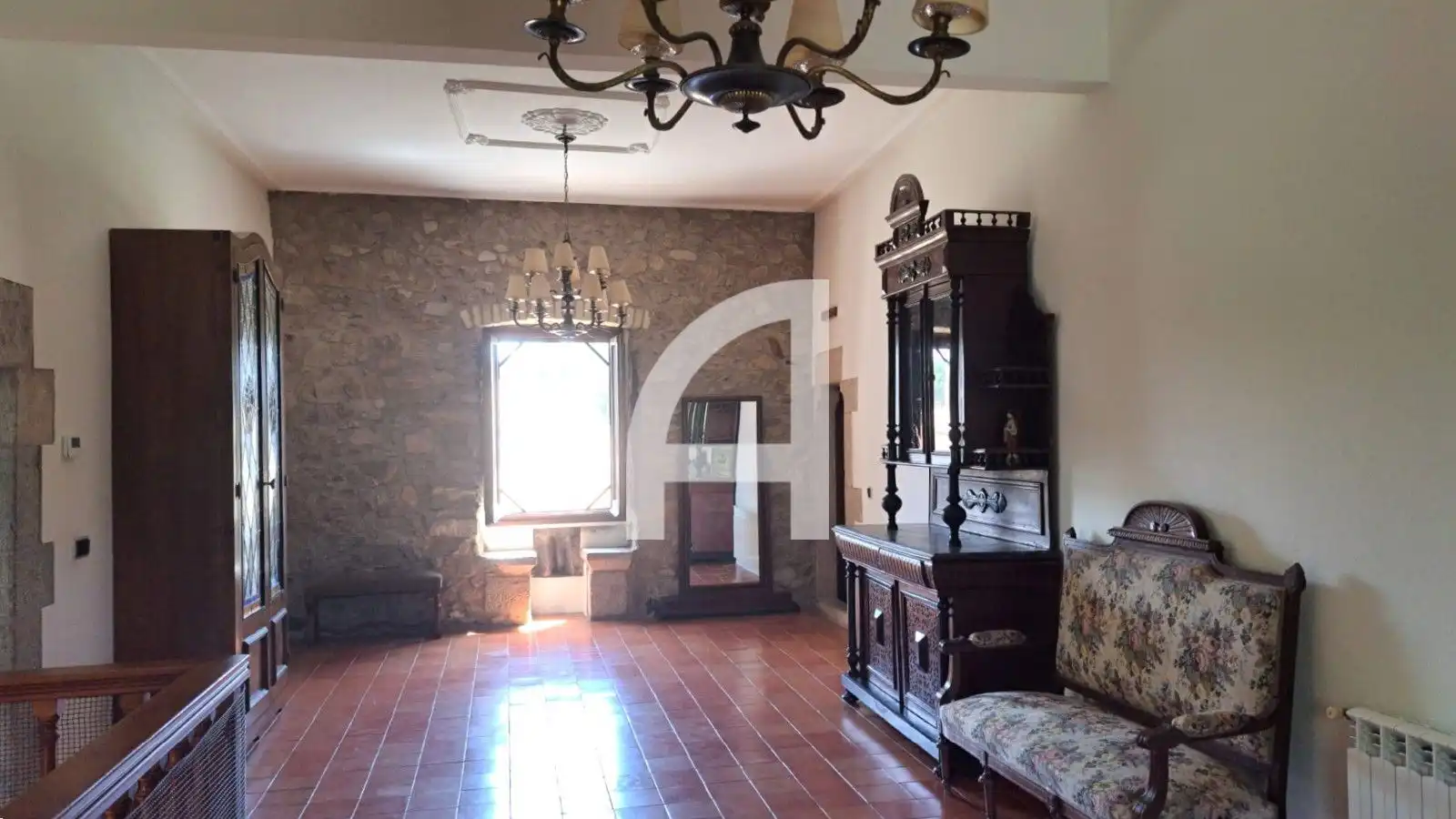 Sala d'estar de Casa o xalet de lloguer en Aiguaviva amb Calefacció, Jardí privat i Terrassa