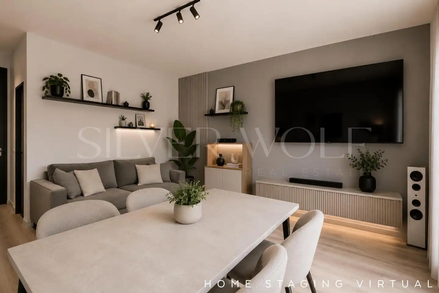 Living room of Flat for sale in Vilanova i la Geltrú  with Air Conditioner, Terrace and Balcony