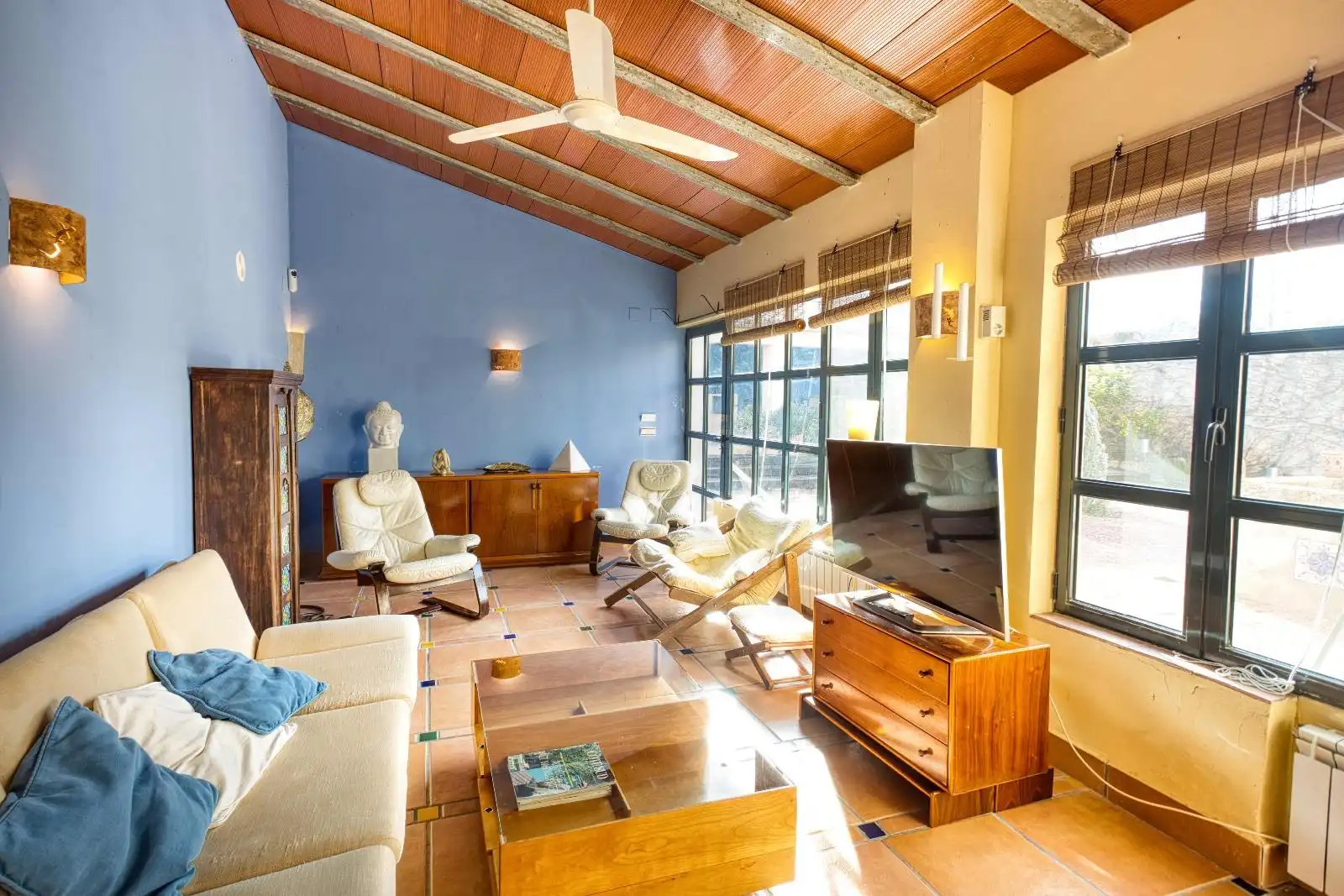 Living room of Houses for sale in Castalla  with Heating, Private garden and Terrace