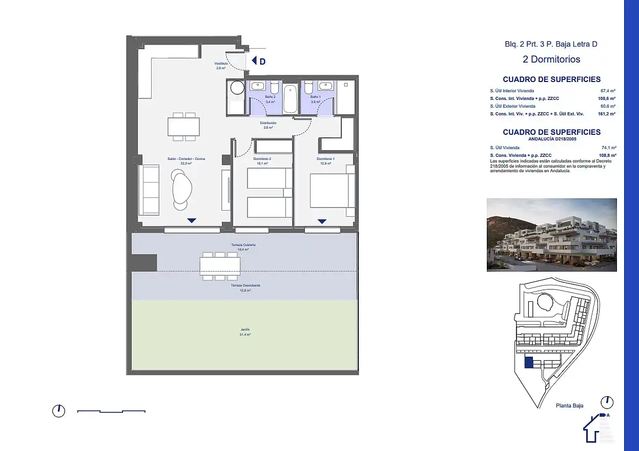 Apartament amb terrassa en venda a San Juan de los Terreros, imagen 16