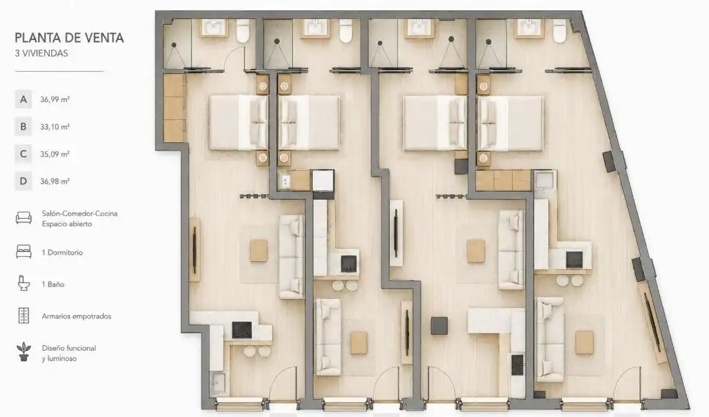 Piso en venta en Murcia con Aire acondicionado