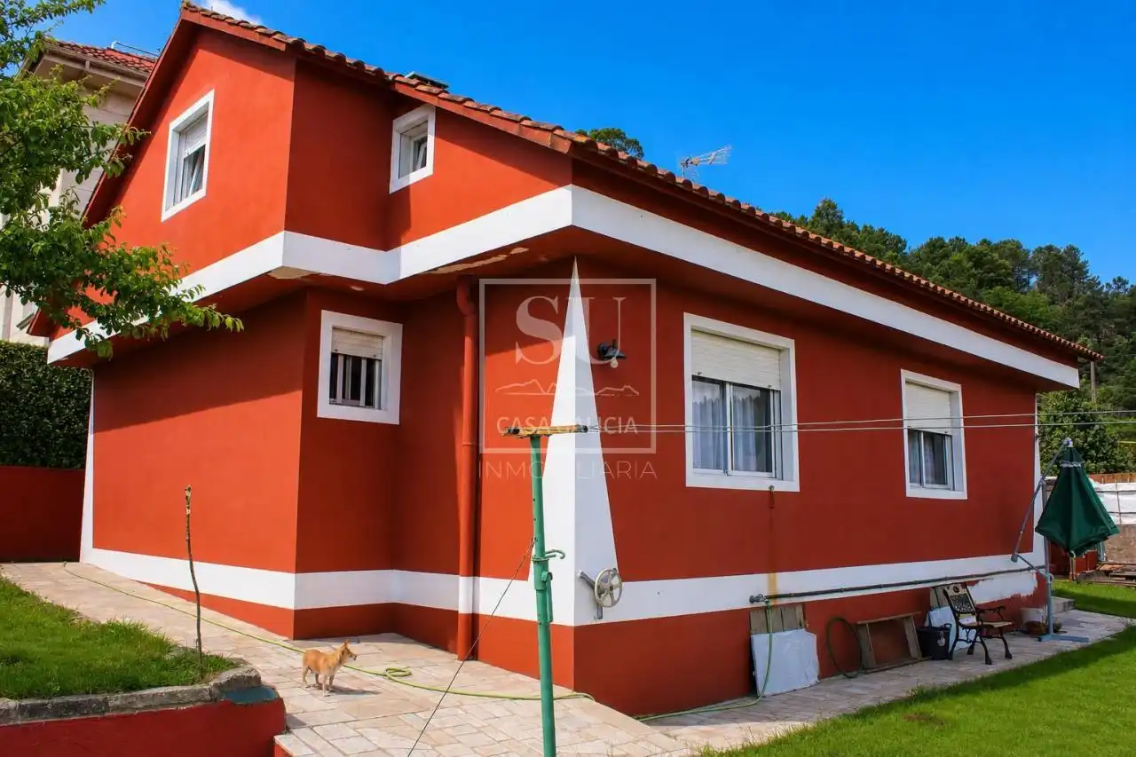 Außenansicht von Haus oder Chalet zum Verkauf in Baiona mit Heizung, Privatgarten und Terrasse