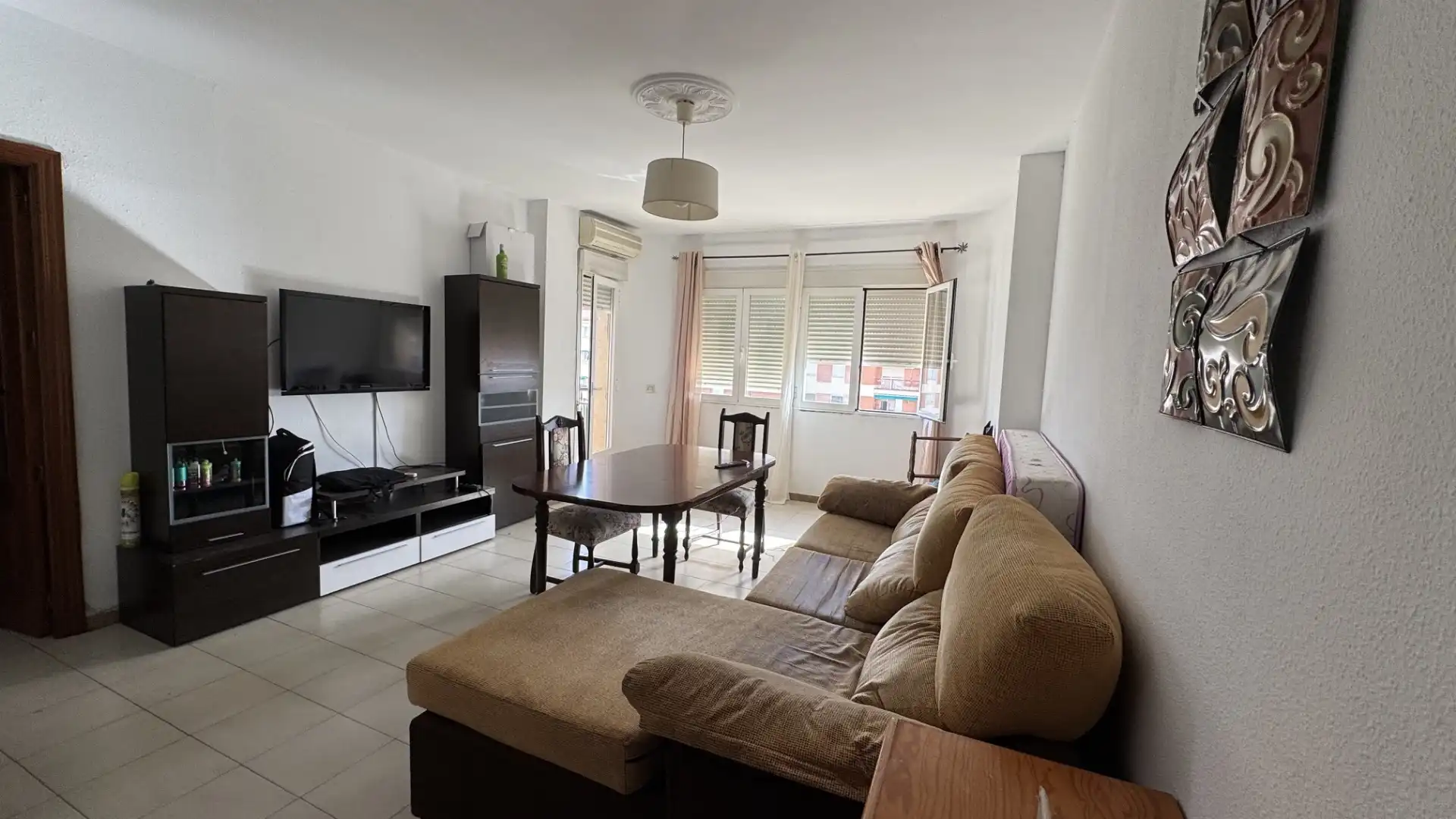 Living room of Flat for sale in Badajoz  with Furnished