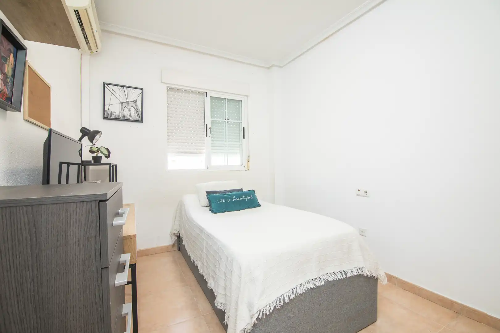 Bedroom of Houses for sale in Santa Pola  with Air Conditioner, Private garden and Terrace