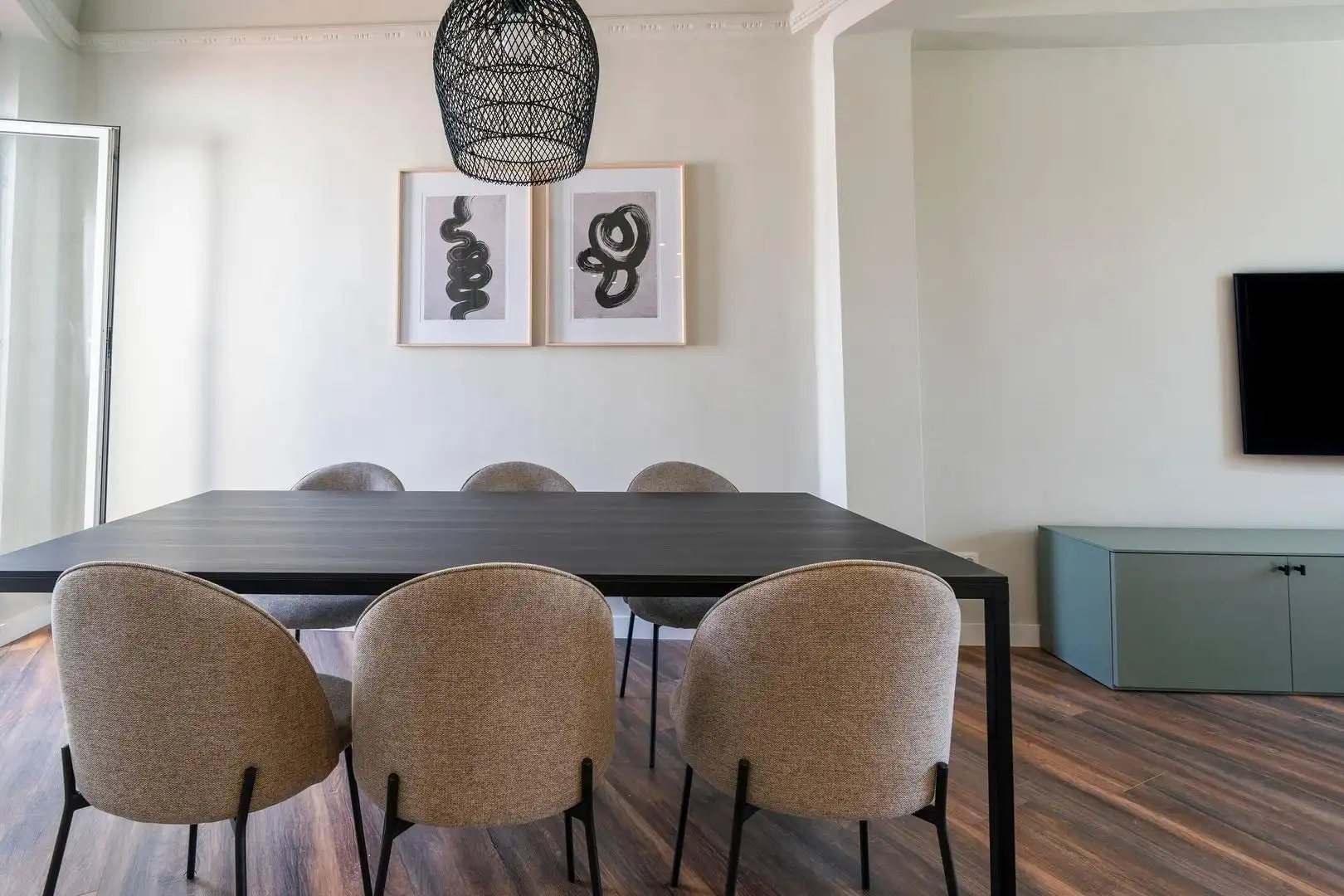 Dining room of Attic for rent in Valencia  with Air Conditioner, Heating and Terrace