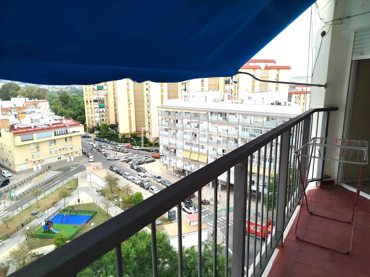 Balcony of Flat for rent in Sevilla  with Air Conditioner, Private garden and Terrace