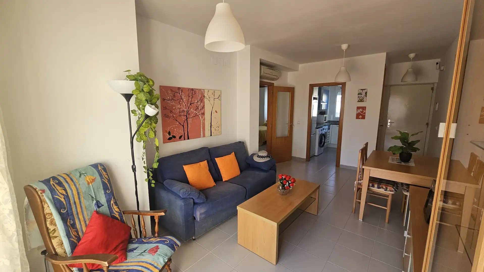 Sala de estar de Ático en venta en Alcalà de Xivert con Aire acondicionado, Calefacción y Jardín privado