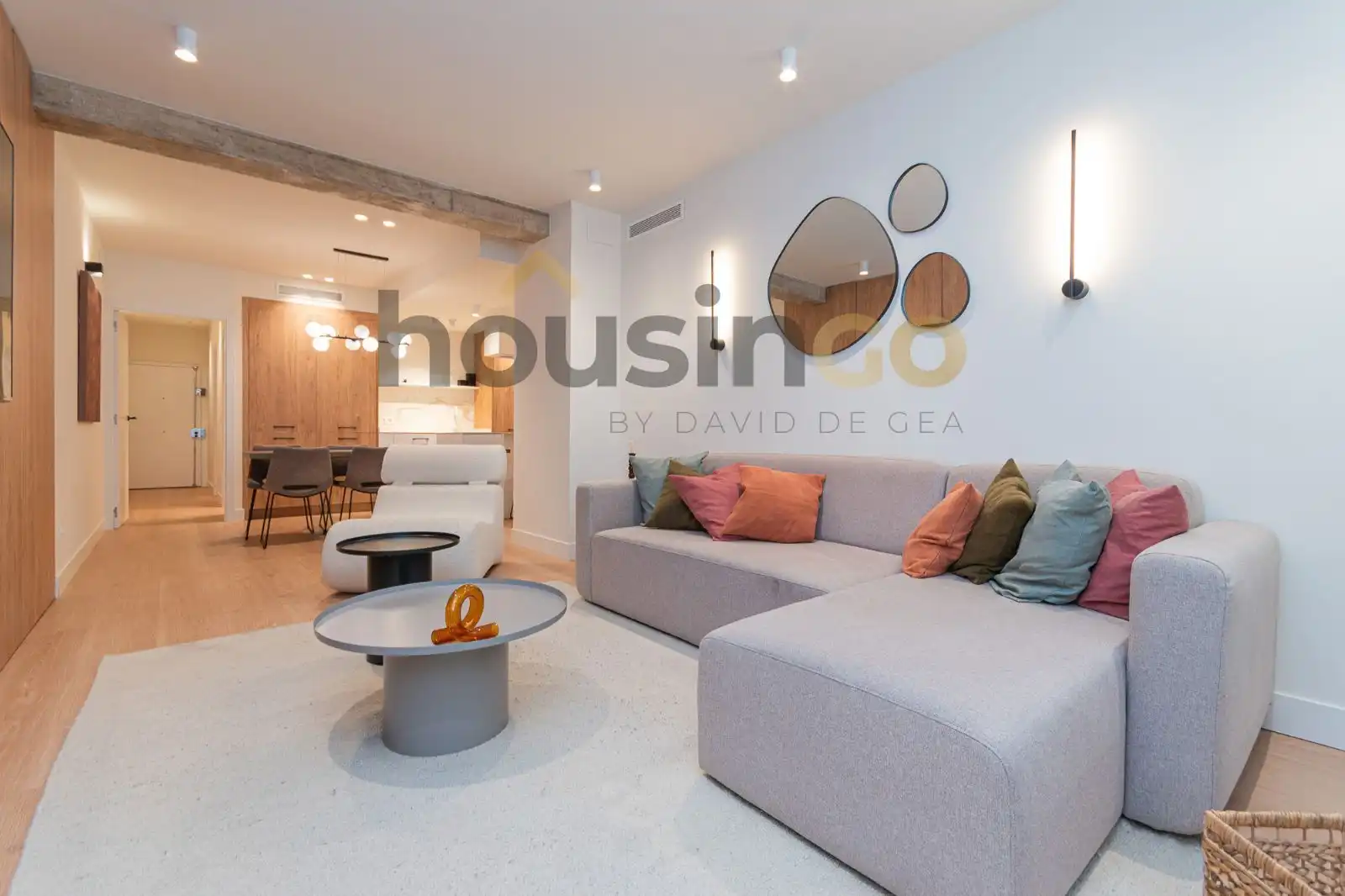 Wohnzimmer von Wohnung zum Verkauf in Madrid mit Klimaanlage, Heizung und Parkett
