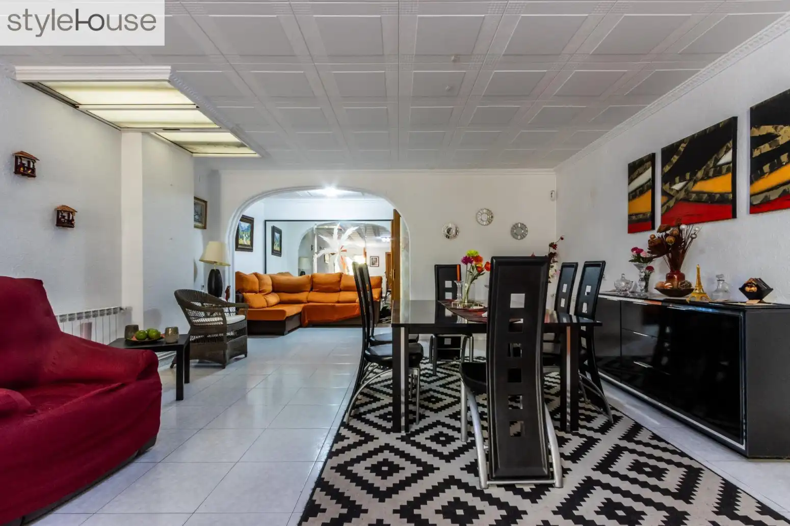 Dining room of Houses for sale in Terrassa  with Parquet flooring, Terrace and Storage room