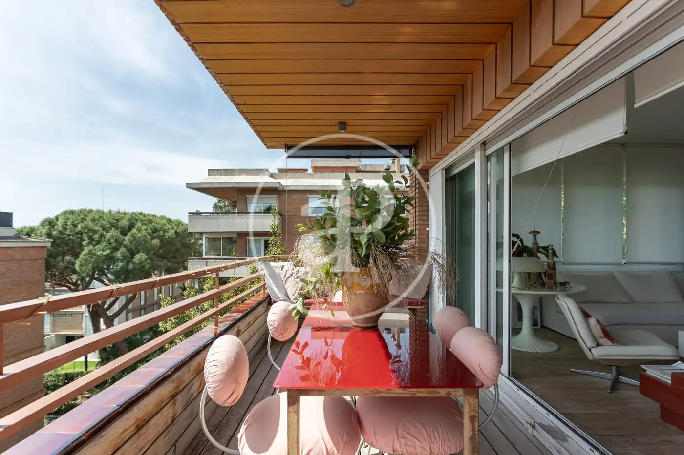 Terraza de Piso de alquiler en Barcelona con Aire acondicionado, Calefacción y Jardín privado