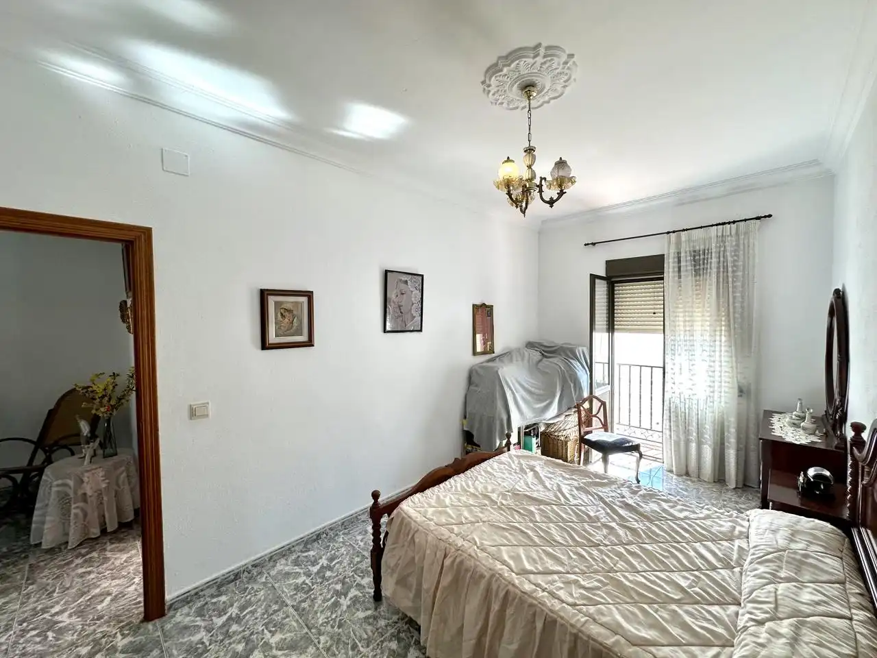 Dormitori de Casa adosada en venda en Sierra de Yeguas amb Aire condicionat, Jardí privat i Terrassa
