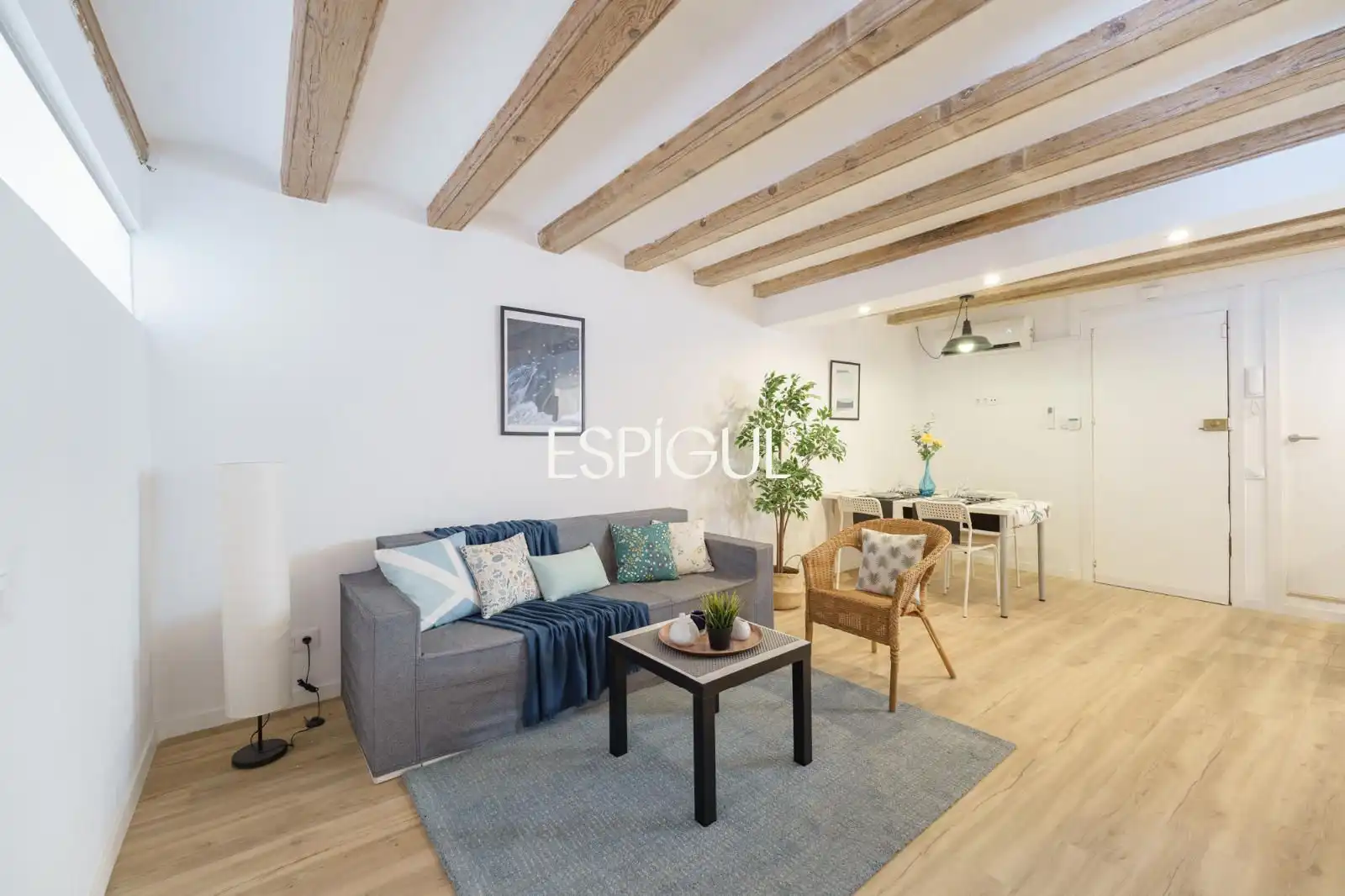 Sala d'estar de Pis en venda en Barcelona amb Aire condicionat, Calefacció i Terrassa