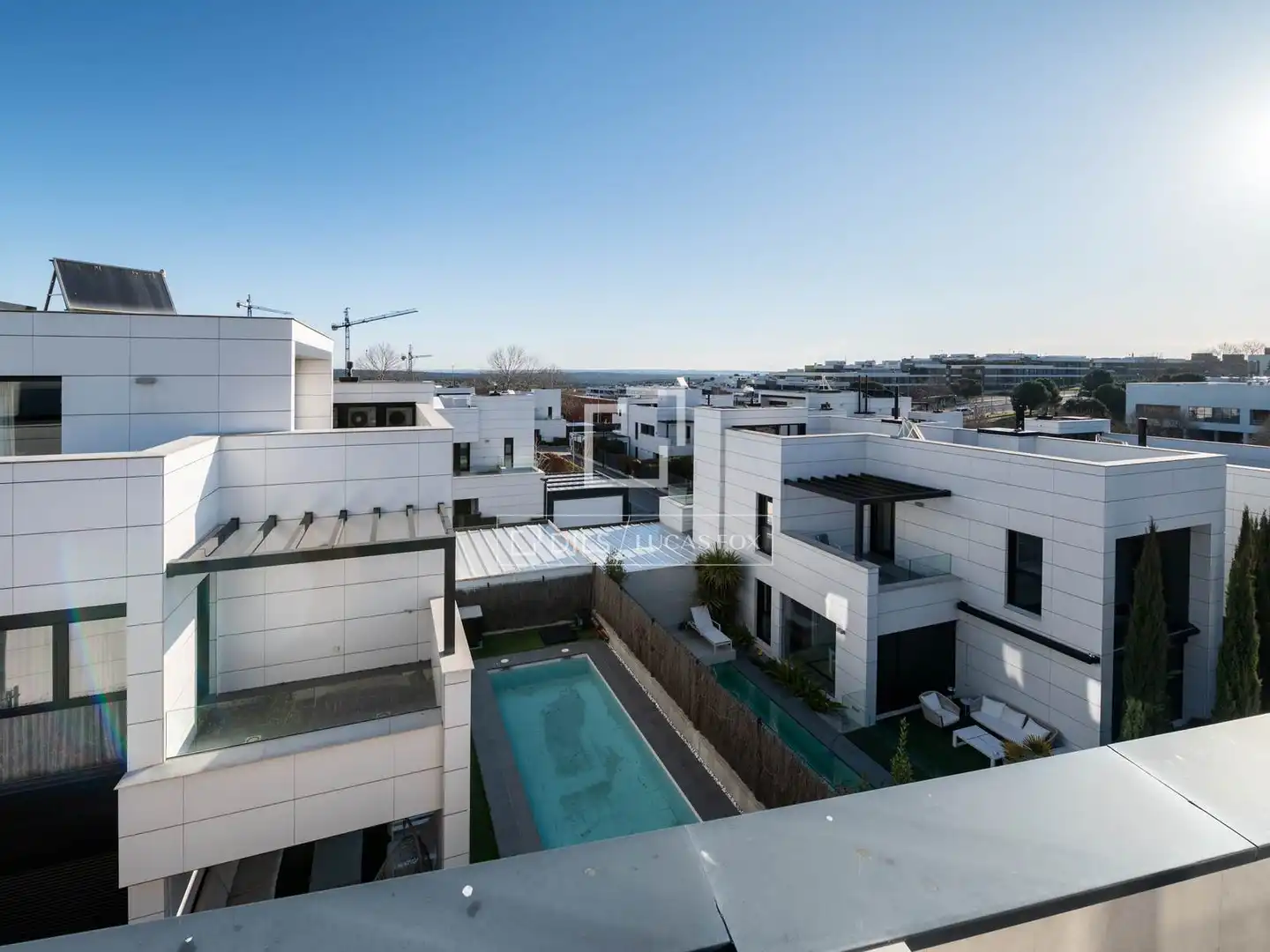 Terrace of Houses for sale in Las Rozas de Madrid  with Air Conditioner, Private garden and Swimming Pool