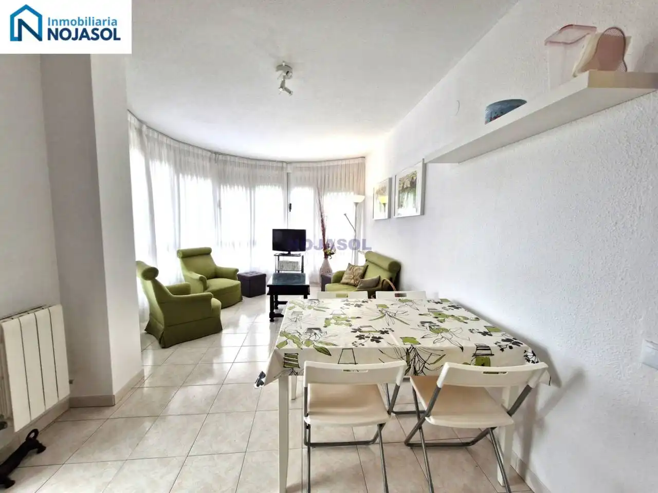 Living room of Flat for sale in Noja  with Heating, Terrace and Furnished