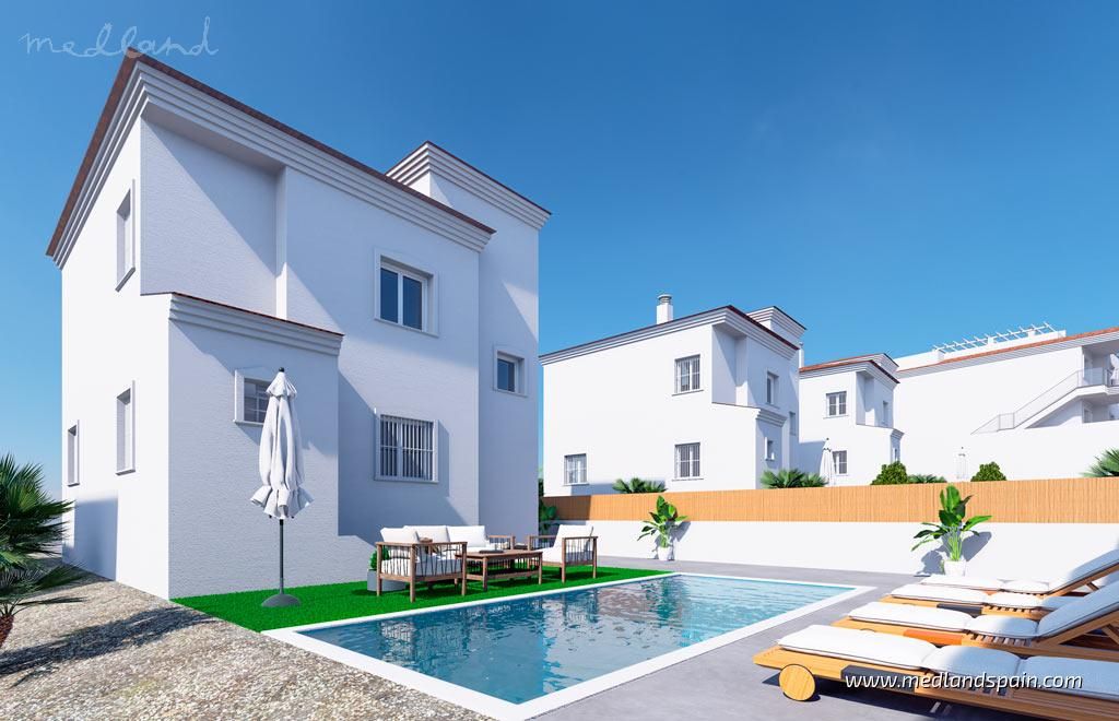 Vista exterior de Casa o xalet en venda en Castalla amb Jardí privat i Terrassa