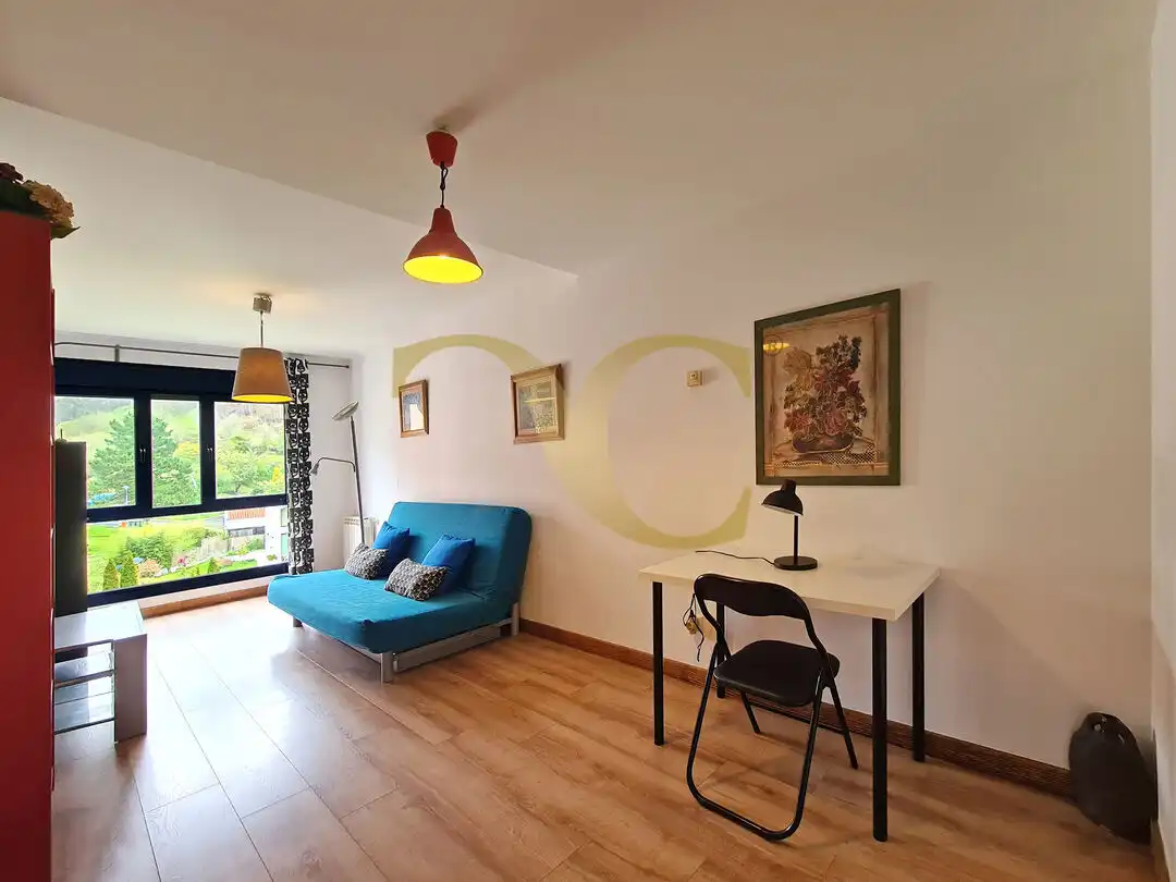 Sala de estar de Apartamento en venta en Ribadesella con Calefacción, Trastero y Amueblado