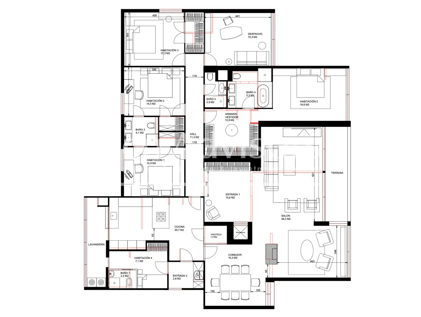 Appartement avec ascenseur à vendre à Jardí de Tòquio, imagen 52