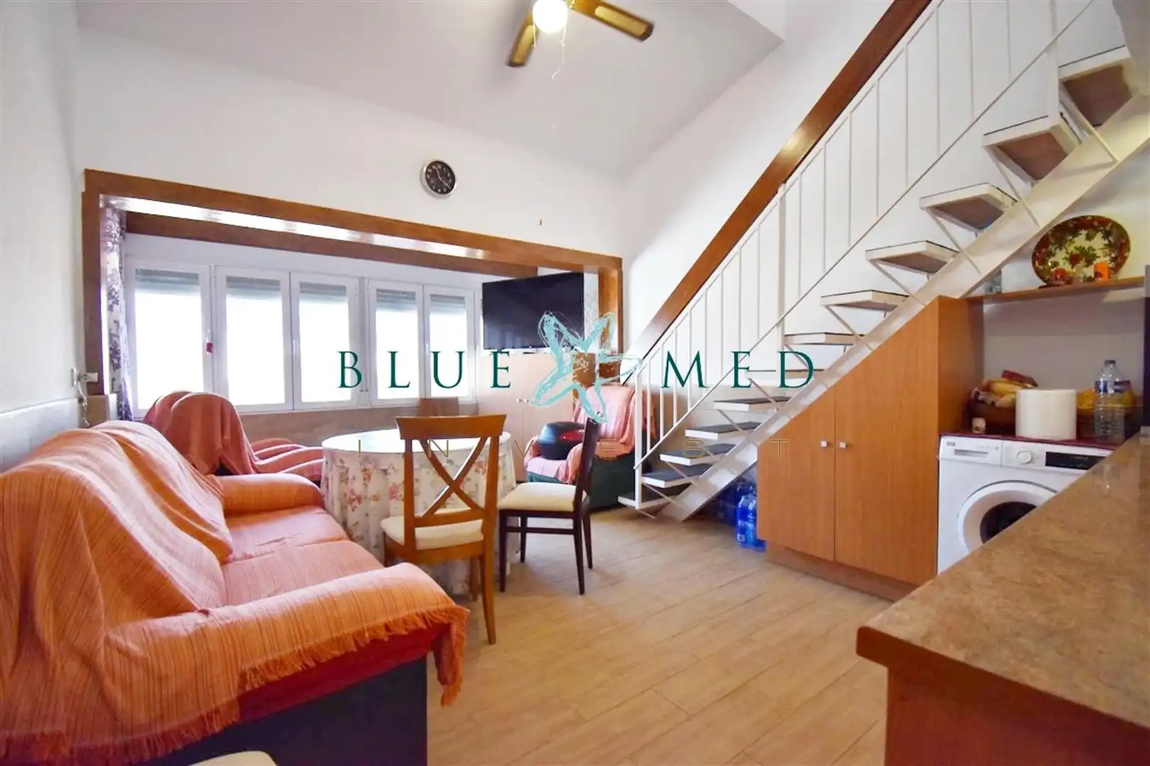 Living room of Attic for sale in Mazarrón  with Terrace and Furnished