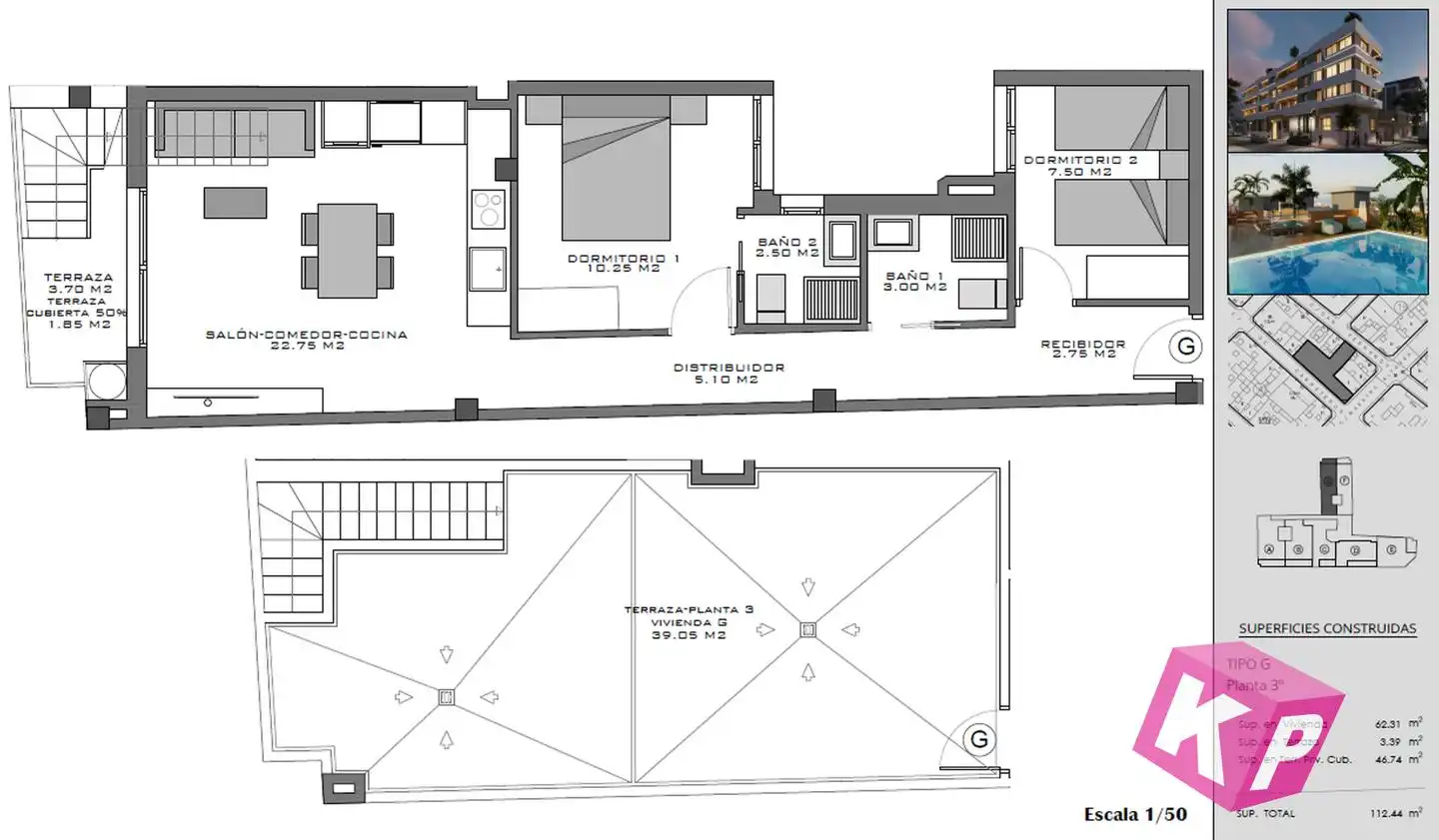 Ático con piscina en venta en calle Maestro Alfosea, imagen 12