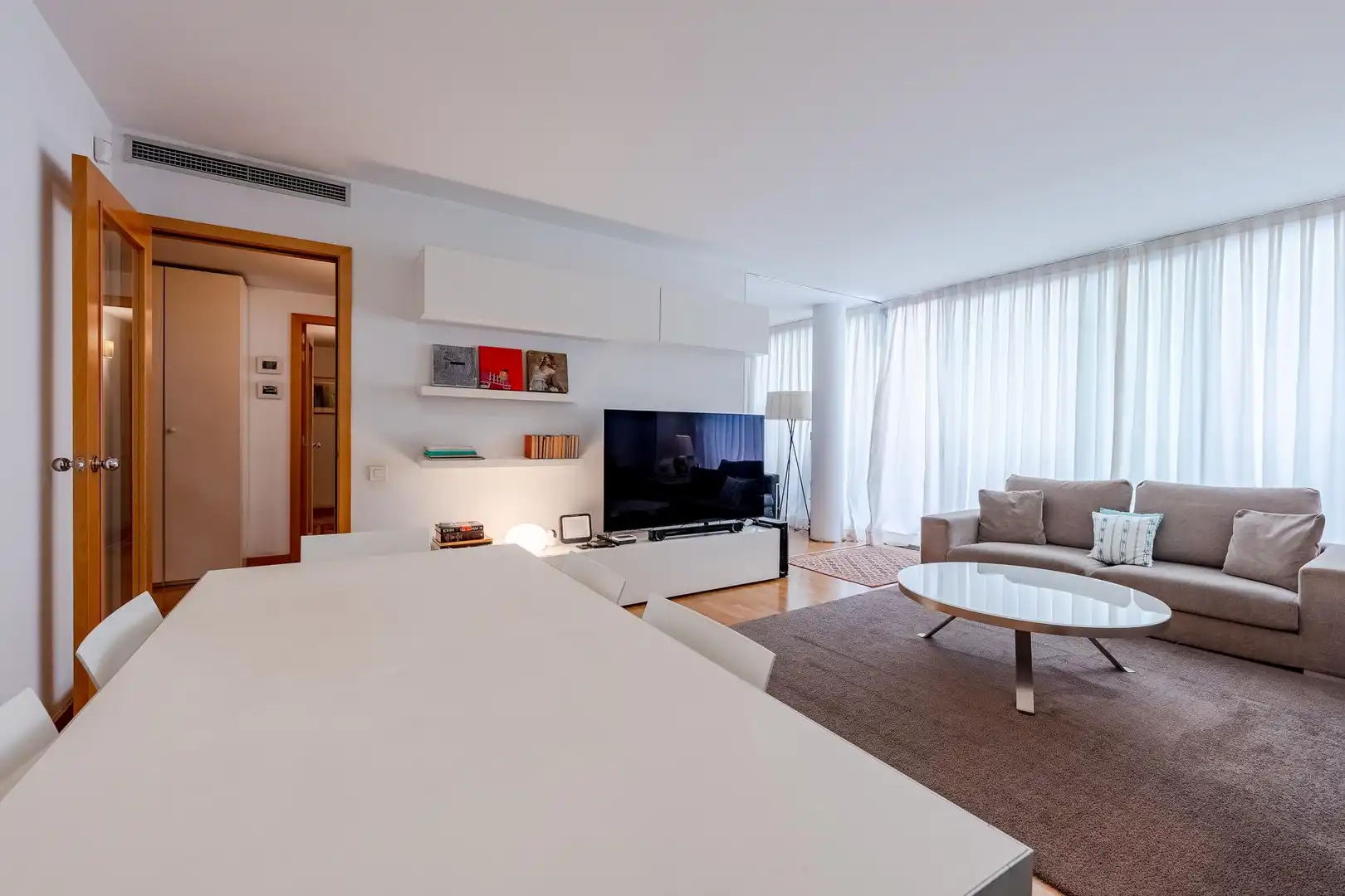 Sala de estar de Piso en venta en Barcelona con Calefacción y Terraza