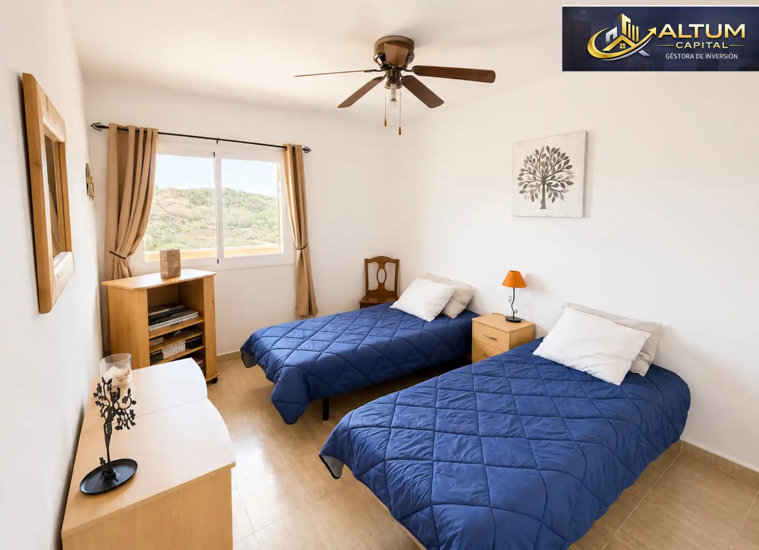 Bedroom of Flat for sale in Arona  with Furnished, Washing machine and Microwave