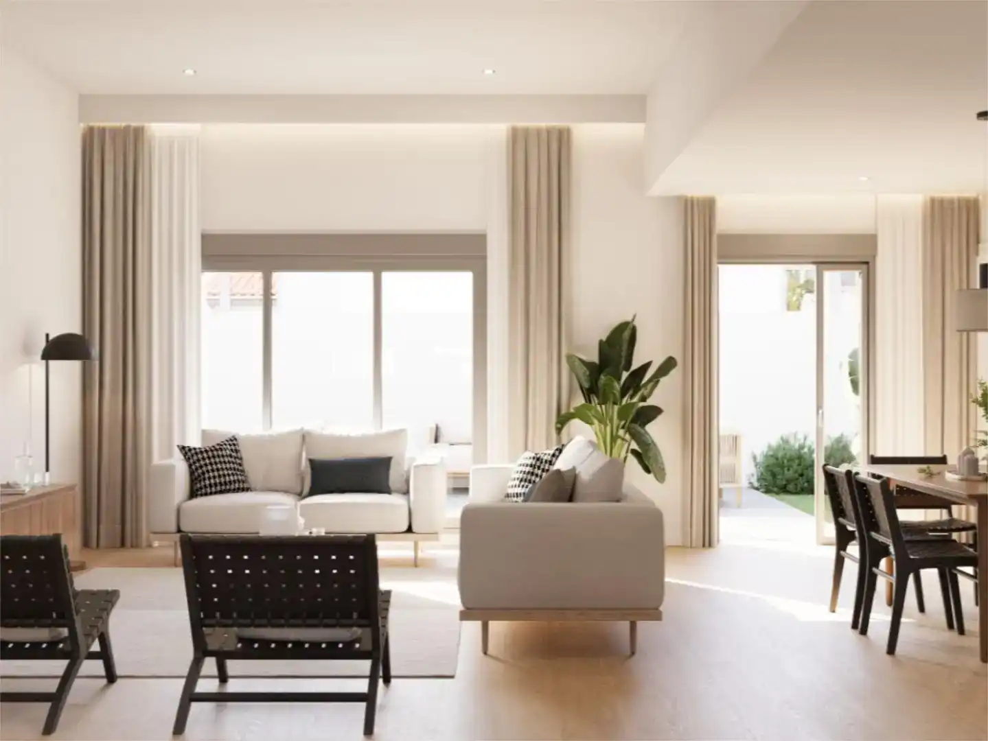 Sala de estar de Piso en venta en Mota del Cuervo con Jardín privado