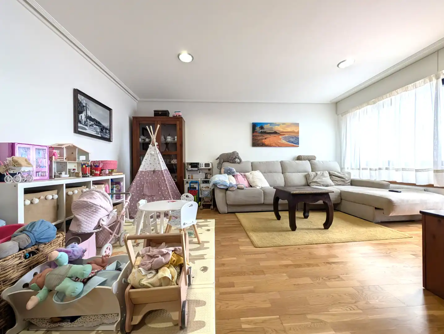 Sala de estar de Piso en venta en Narón con Amueblado