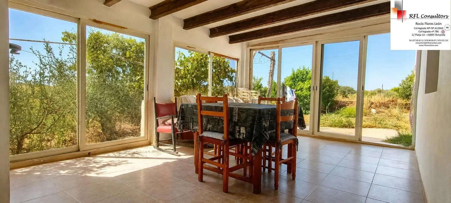 Menjador de Finca rústica en venda en Alcalà de Xivert amb Jardí privat, Terrassa i Traster