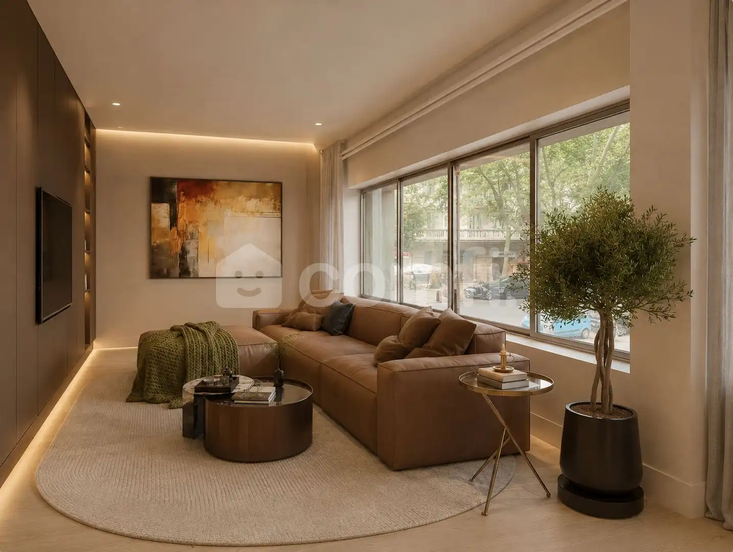 Sala d'estar de Pis en venda en Barcelona amb Aire condicionat i Calefacció