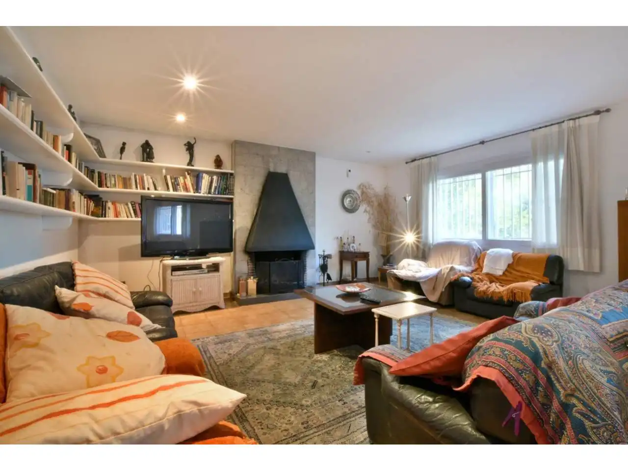 Sala de estar de Casa o chalet en venta en Matadepera con Calefacción, Jardín privado y Terraza