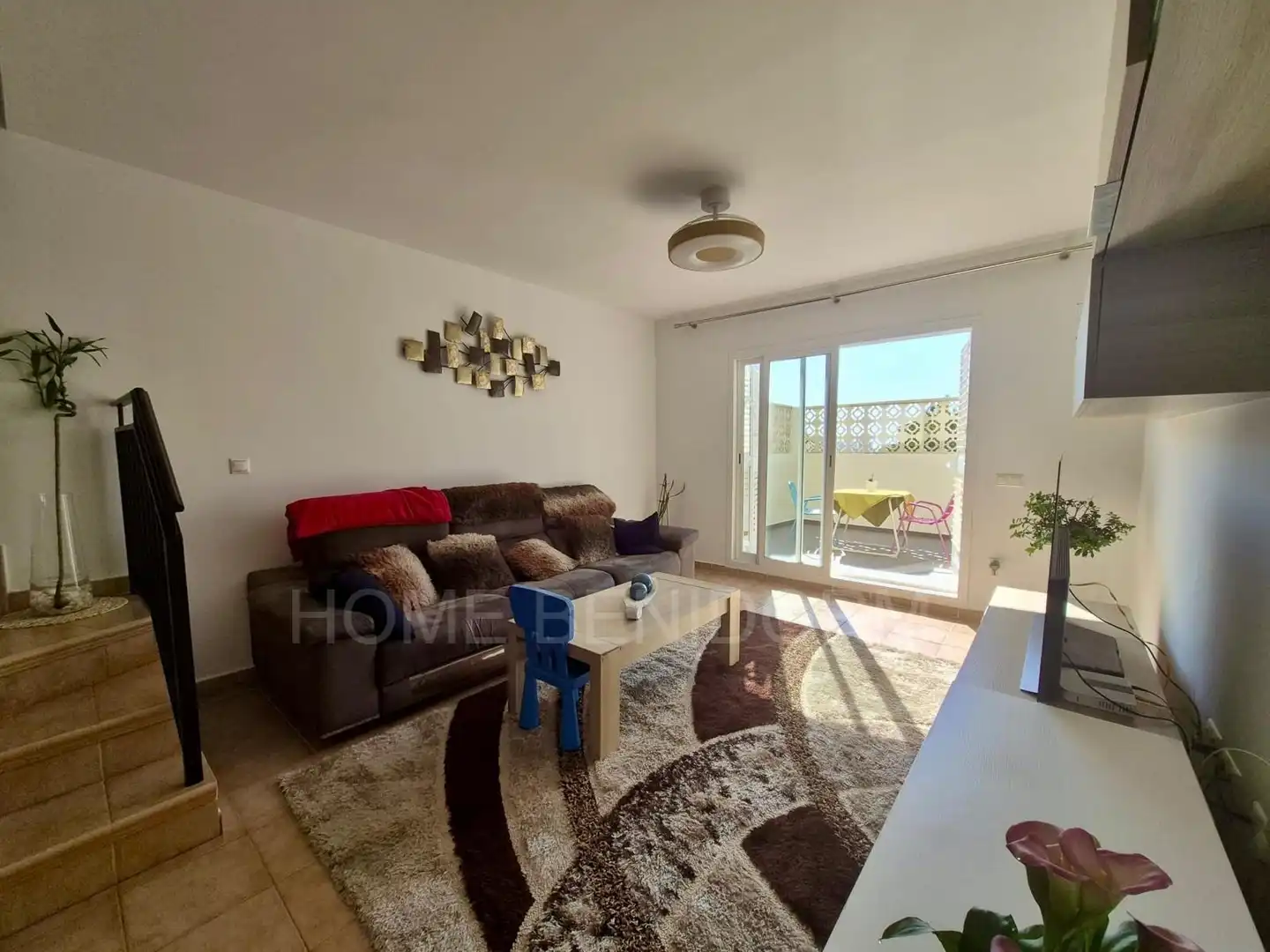 Vista exterior de Casa adosada en venta en Finestrat con Jardín privado y Piscina comunitaria