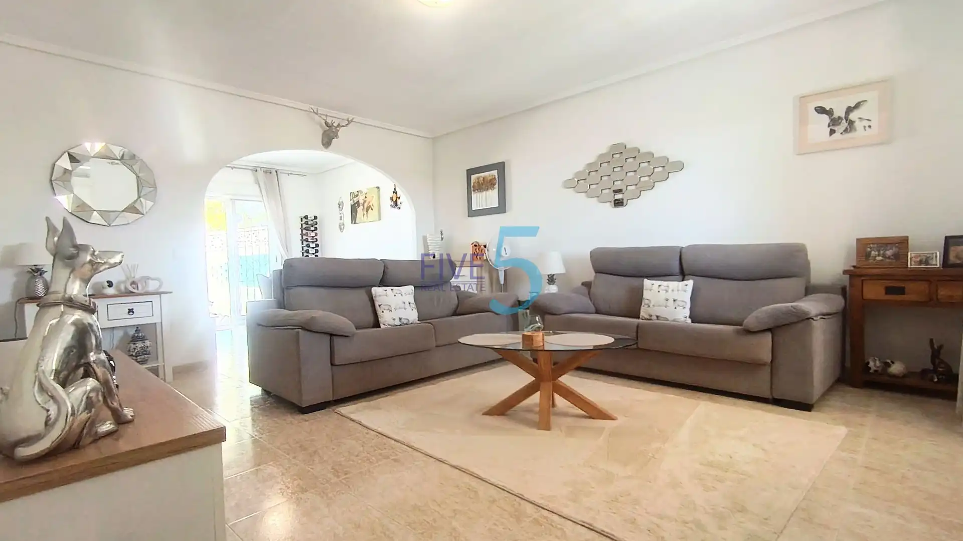 Sala d'estar de Casa adosada en venda en Rojales amb Aire condicionat, Calefacció i Terrassa