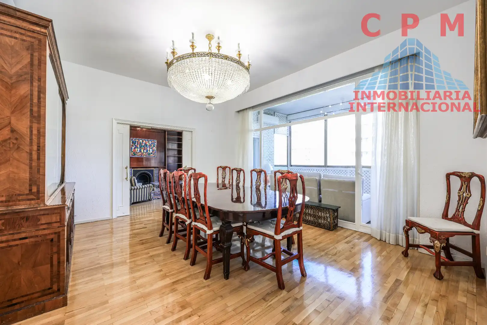 Comedor de Piso de alquiler en Madrid con Aire acondicionado, Calefacción y Parquet