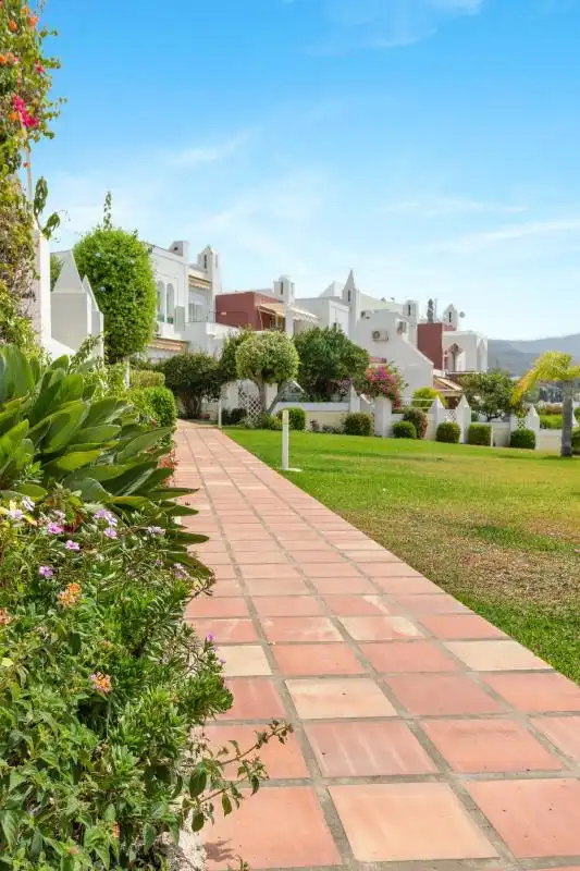 Exterior view of Detached homes for sale in Nerja  with Air Conditioner, Heating and Private garden