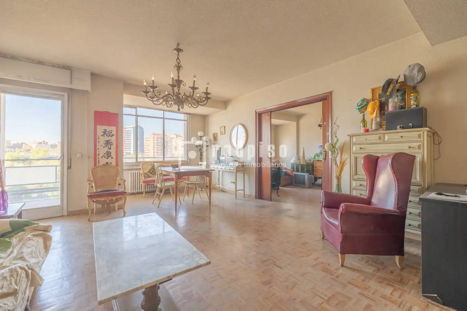 Wohnzimmer von Wohnung zum Verkauf in Madrid mit Heizung, Terrasse und Abstellraum