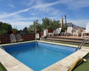 Swimming pool of House or chalet for sale in El Pla de Santa Maria  with Private garden, Parquet flooring and Terrace