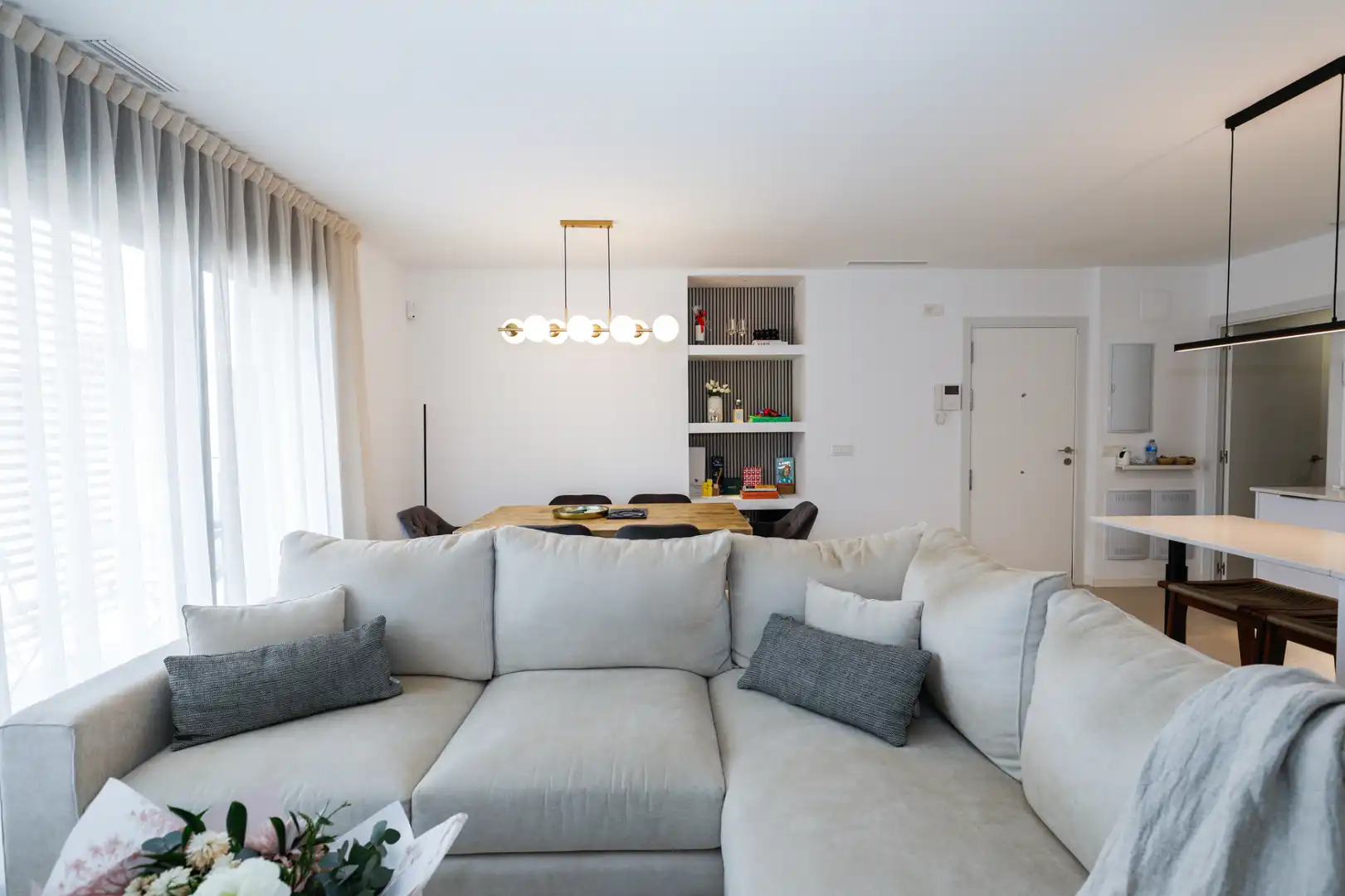 Sala de estar de Piso en venta en Granollers con Aire acondicionado, Jardín privado y Terraza