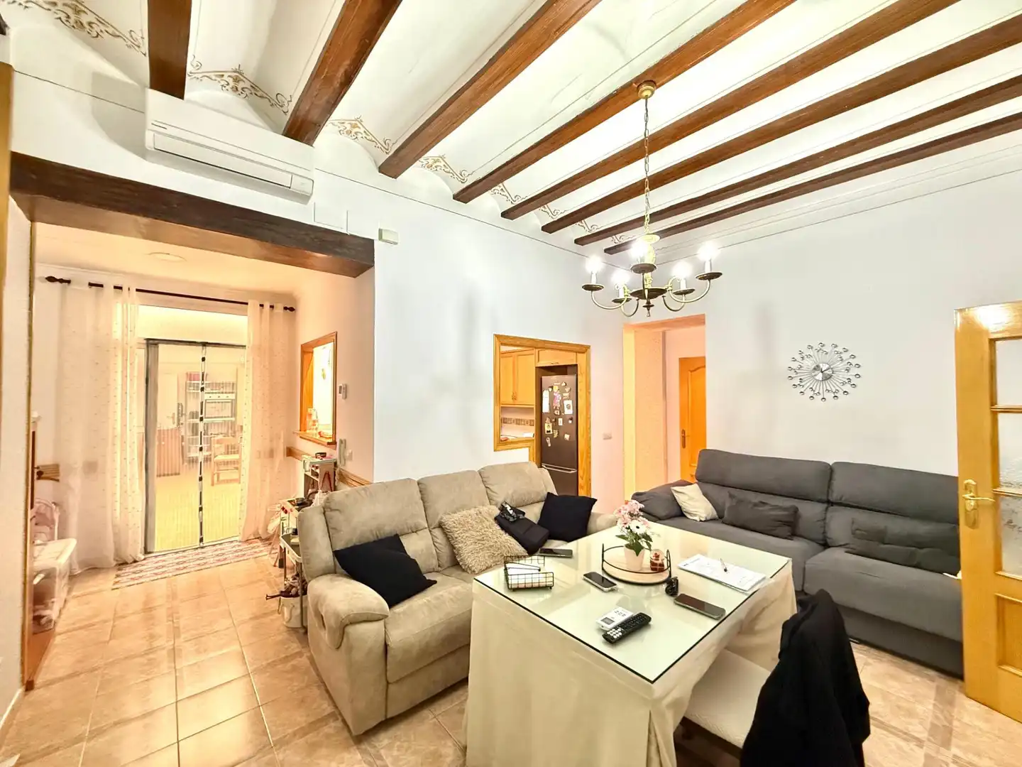 Sala de estar de Casa o chalet en venta en Villanueva de Castellón con Aire acondicionado, Terraza y Trastero