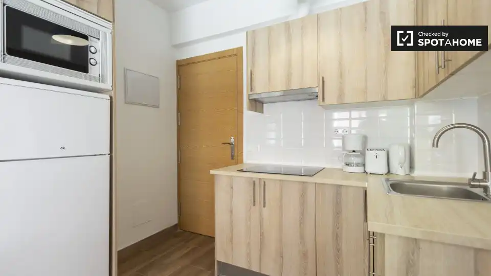 Kitchen of Flat for rent in Madrid  with Air Conditioner, Heating and Furnished
