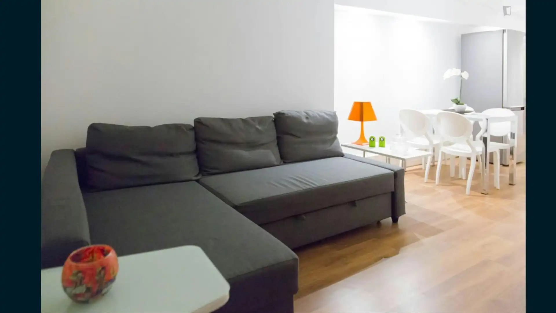 Living room of Flat for rent in Barcelona  with Furnished, Washing machine and TV