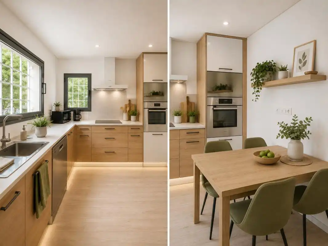 Cocina de Casa adosada en venta en Madrid con Aire acondicionado, Calefacción y Terraza