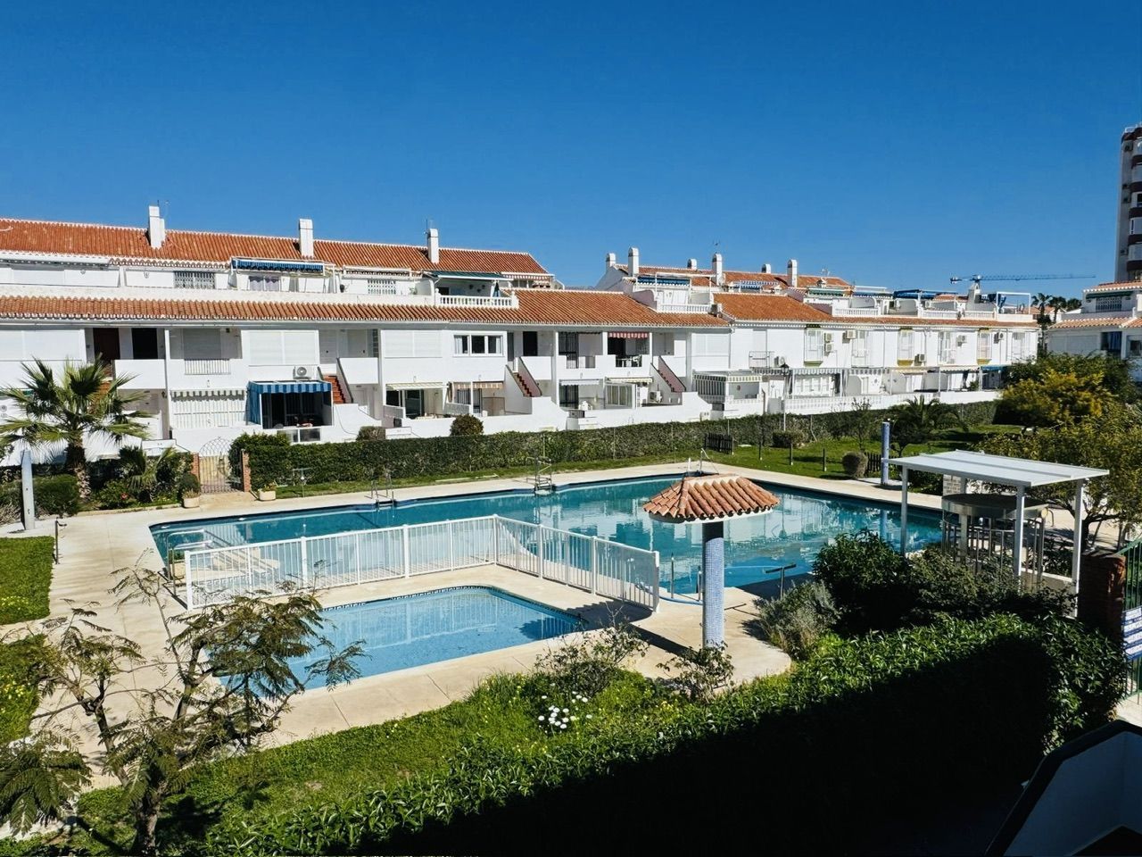 Exterior view of Duplex for sale in Torrox  with Air Conditioner and Community pool