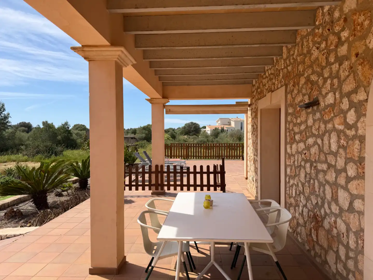 Terraza de Finca rústica de alquiler en Manacor con Aire acondicionado, Calefacción y Jardín privado