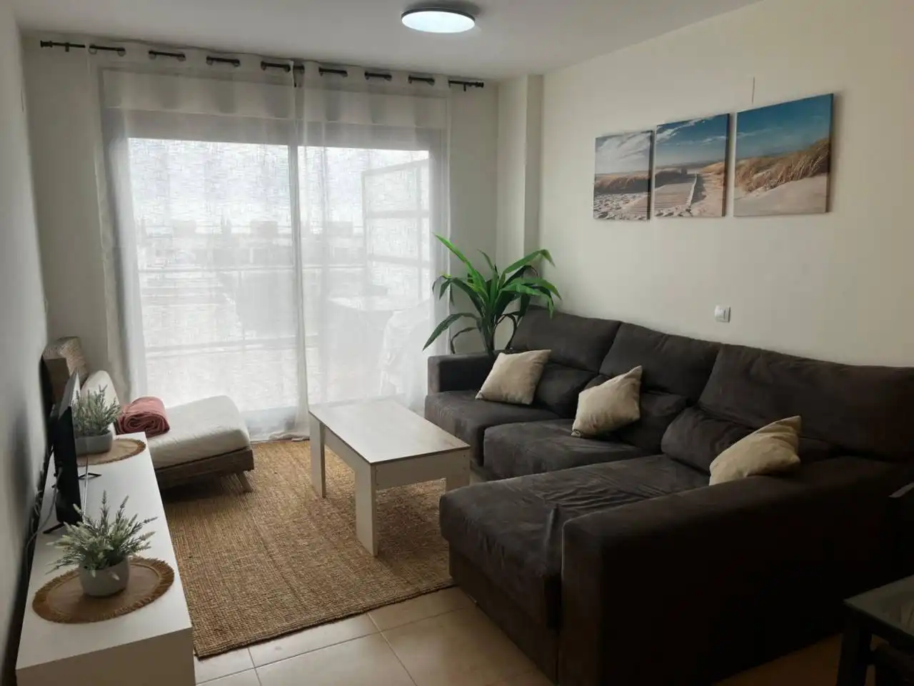 Wohnzimmer von Wohnung zum Verkauf in San Jorge / Sant Jordi mit Klimaanlage, Heizung und Terrasse