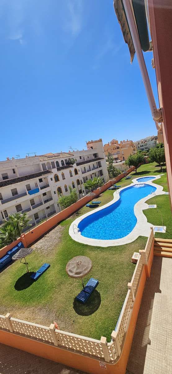 Exterior view of Flat for sale in Roquetas de Mar  with Air Conditioner, Terrace and Furnished